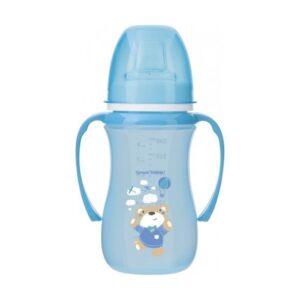 CANPOL BABIES SOLJA SA DRSKAMA KOJE SVETLE U MRAKU 6M+ "EXOTIC ANIMALS" - 240ml - BLUE